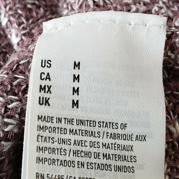 American Eagle Size M Brown Taupe Cardigan Waffle Knit - Picture 7 of 9